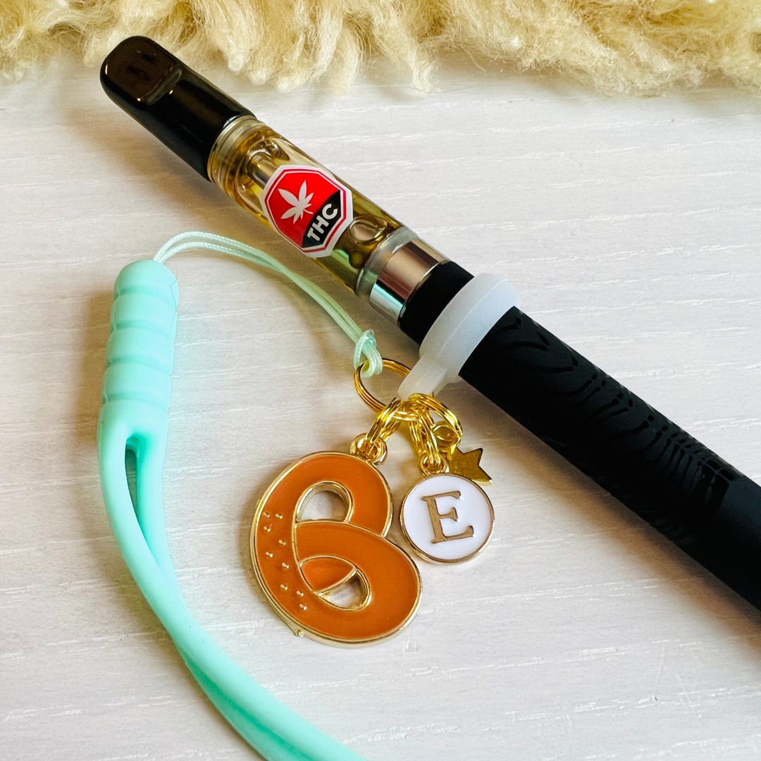 Custom Vape Charm Wristlet / PRETZEL PARTY / Letter Vape Holder / 420