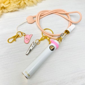 420 Halsband / CANNA COWGIRL / Abnehmbarer Vape & Gelenkclip / Festival Essentials / 420 Fashion Concert Pass Halter / Vape Fashion