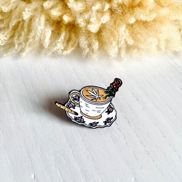 Weed Enamel Pin Etsy