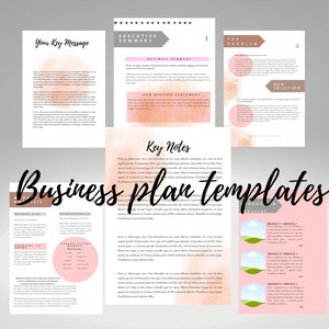 Small Business Plan Template, Business Planner Proposal, Start Up Workbook, Business Plan Analysis, Canva, Side Hustle, EDITABLE Plan, Boho