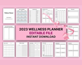 Wellness Journal | Self Care Journal | Mindfulness Journal | Self Care Planner | Mental Health | Wellness Planner | Instant Download