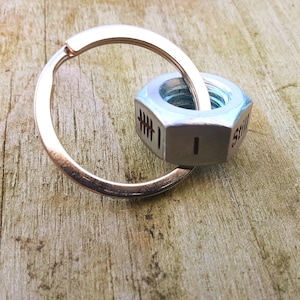 6 TALLY MARK nut Keyring Husband Wife Gifts For Men 6th Iron Wedding Anniversary of Him Personalised 6 Years Keyring Keychain I Still Do