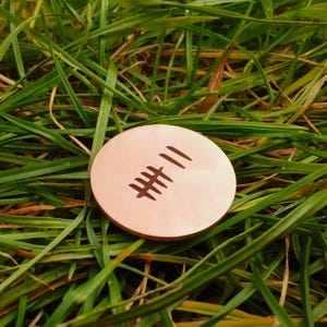 7 YEARS Wedding Anniversary Copper Golf Ball Marker Deep Engraved Gifts Husband Golfing  Men Him 7th Anniversary Tally Mark Handmade