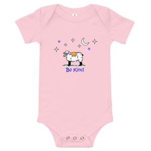 Be Kind Baby Onesie: Sheep & Cat Animal Bodysuit