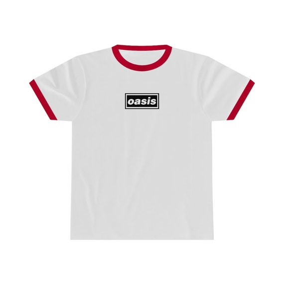Oasis Black Logo Ringer T-Shirt merch 