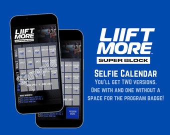 Liift More SUPERBLOCK Selfie Calendar