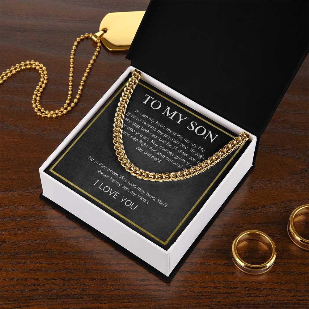 Collana Regalo Compleanno Uomo Collana Catena Cubana Per Padre E Figlio - Regalo Laurea, Compleanno, In Acciaio Argento/oro Collana Padre Figlio Catena Cubana Acciaio Regalo Laurea