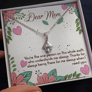 Beste moeder cadeau ketting, verjaardagscadeau ketting voor moeder, Moederdag cadeau ketting voor moeder, cadeau van zoon, dochter