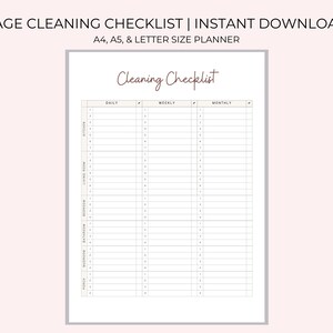Cleaning Checklist | Cleaning Hub | Cleaning Schedule