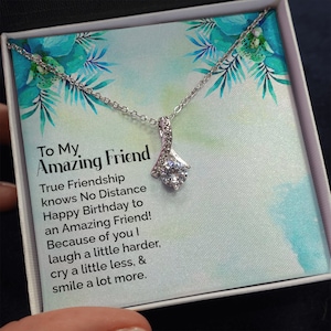 To My amazing friend, Gift Necklace For Best friend, Bff gift Necklace, Unbiological sister Gift Necklace, Friendship Gift