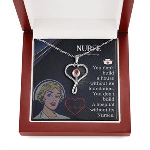 Dear Ava Nurse Appreciation Gift Necklace - Asymmetrical Circles Pendant, Gold/Rose Gold/Silver, 18"+2" Chain