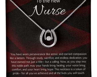 Regalo di laurea per infermiera, collana RN, regalo per studentessa di infermieristica, regalo di laurea per infermiera, regalo di laurea per infermiera, collana per infermiera