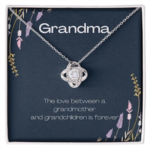 Grandma Gift Necklace, Birthday Gift Necklace For Grandmother, Mothers Day, Christmas Gift Necklace For Granny, From Grandchildren