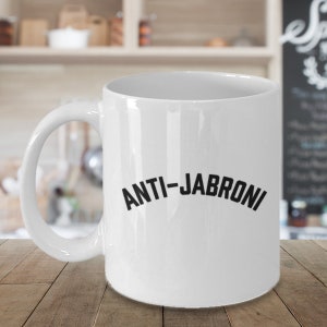 Beard lovers coffee cups , anti jabroni - white coffee mug porcelain tea cup 11 oz - great gift