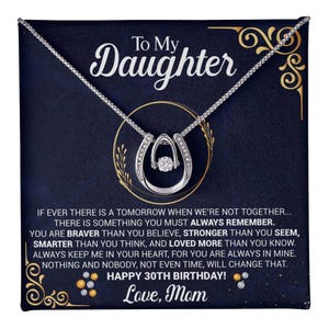 30th Birthday Daughter Gift Necklace, Gift From Mom, Lucky in Love Necklace For 30th Birthday Daughter Girl, Gift for 30th Year Old