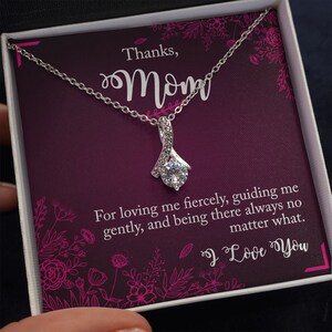 Mothers Gift Necklace, Birthday Gift For Mom, Thanks Mom, Mothers Day Gift Necklace, Gift Necklace From Daughter, Son