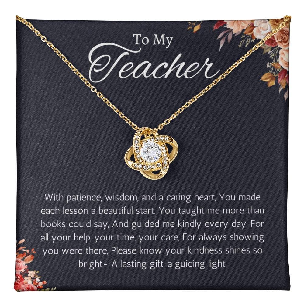 Teacher Appreciation Gift Necklace Jewelry for Teacher From Student ...