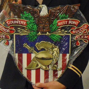 Army West Point Emblem all Metal Sign 18 x 16&quot;