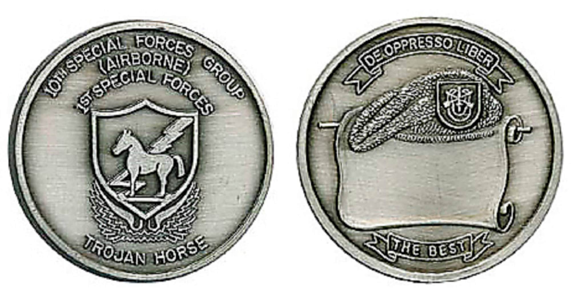 10th Special Forces Group Challenge Coin Silver Etsy