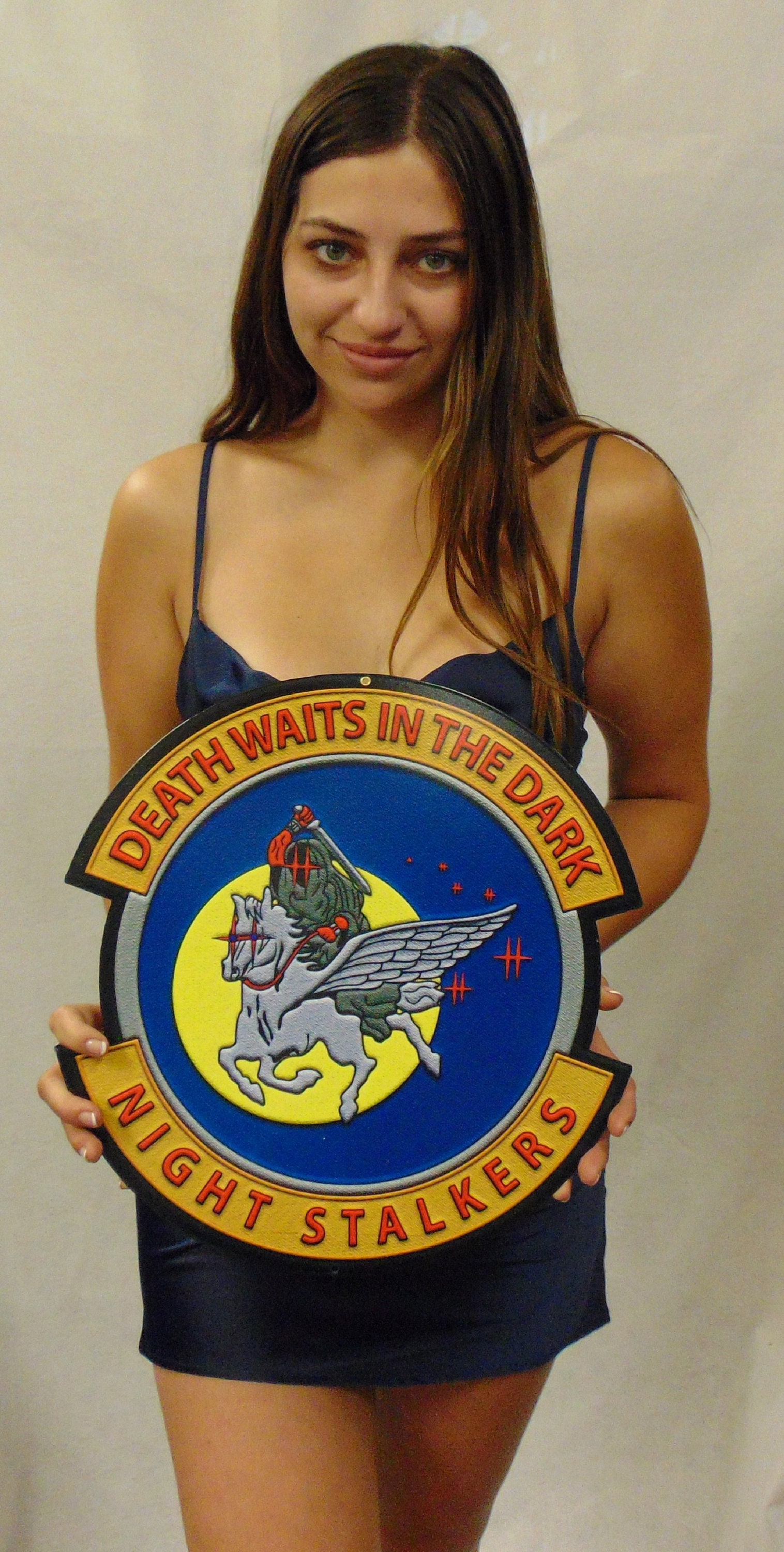 Death Waits In The Dark Night Stalkers Task Force 160TH SOAR Metal Sign Night Stalkers Death Waits in the Dark