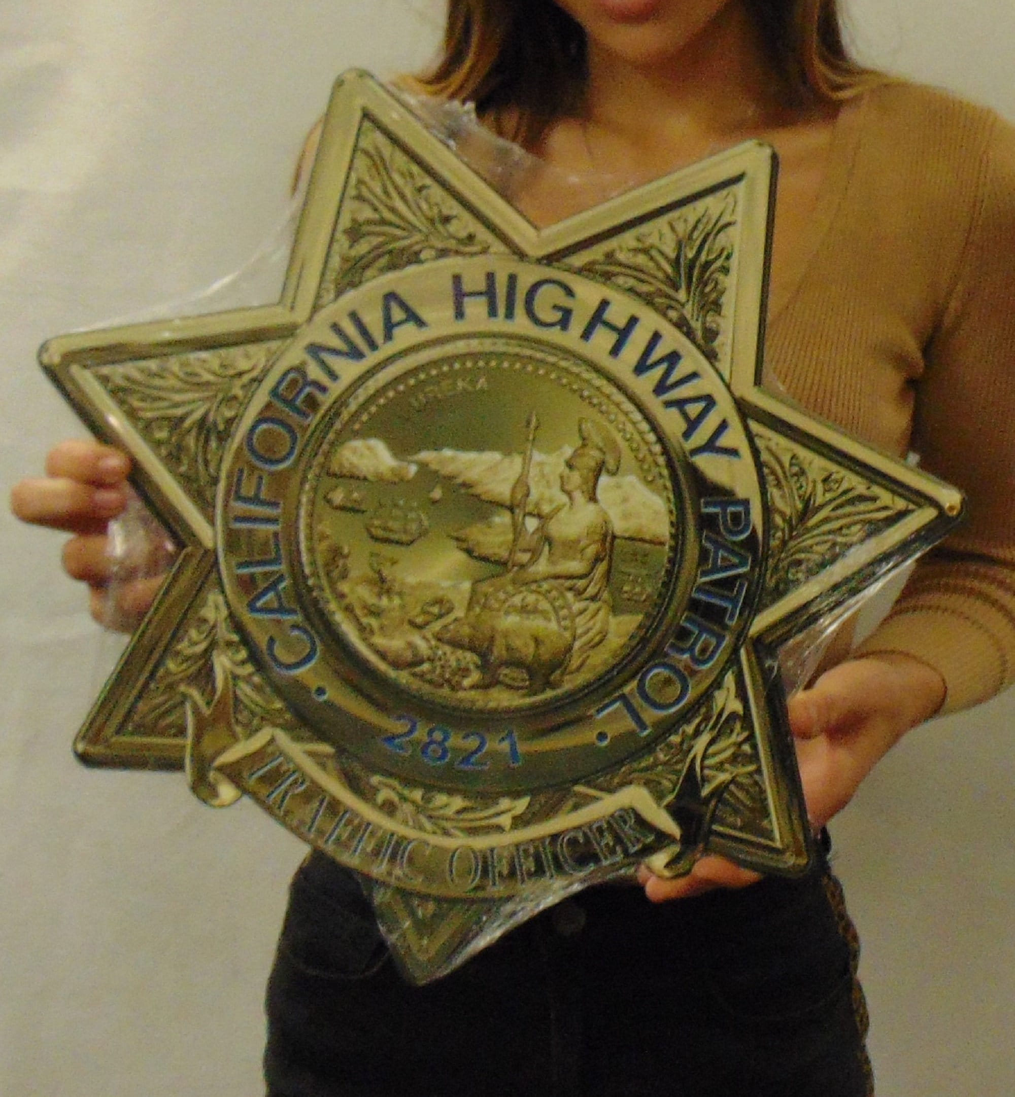 California Highway Patrol (chief) Badge All Metal Sign With California Highway Patrol (chief) Badge All Metal Sign With