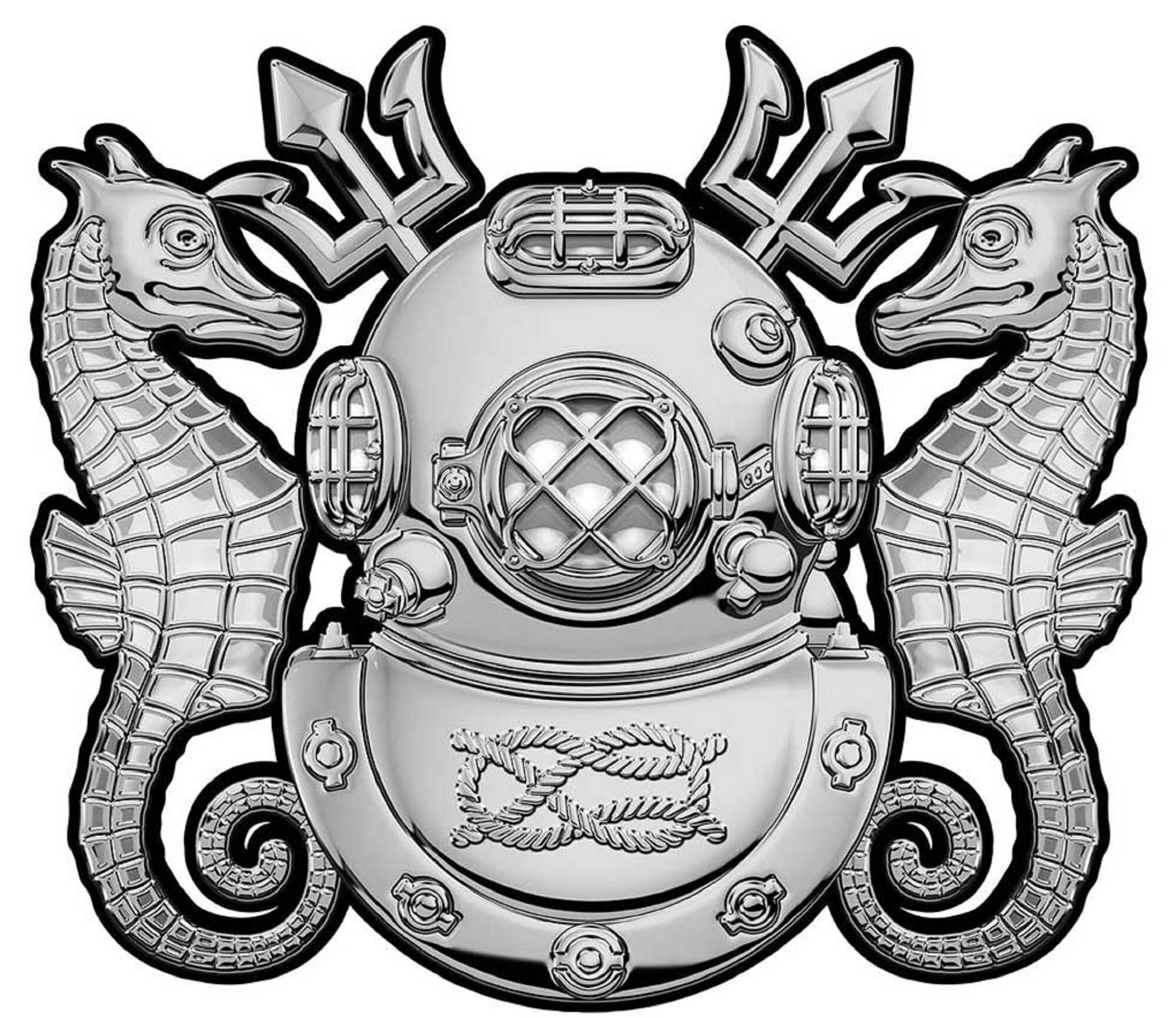 Navy Master Diver All Metal Sign 11 X 10 - Etsy