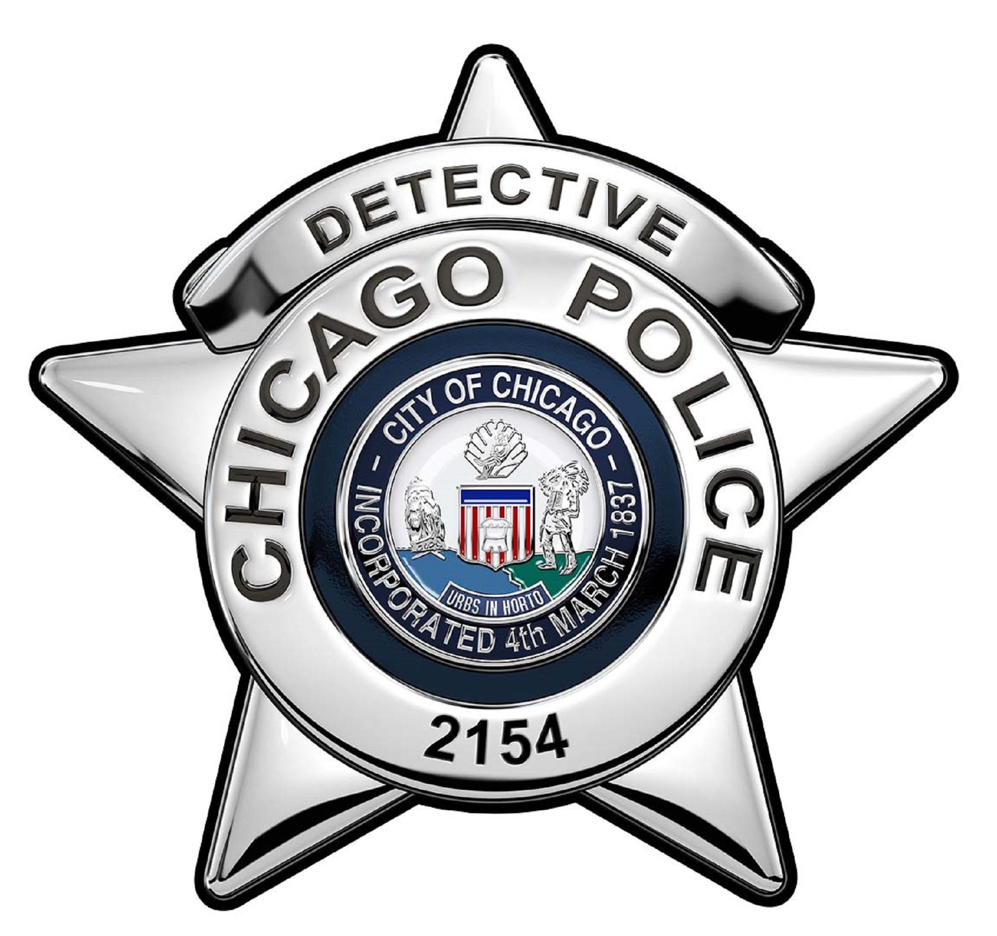 Chicago Police Department detective Badge All Metal Sign With Your
