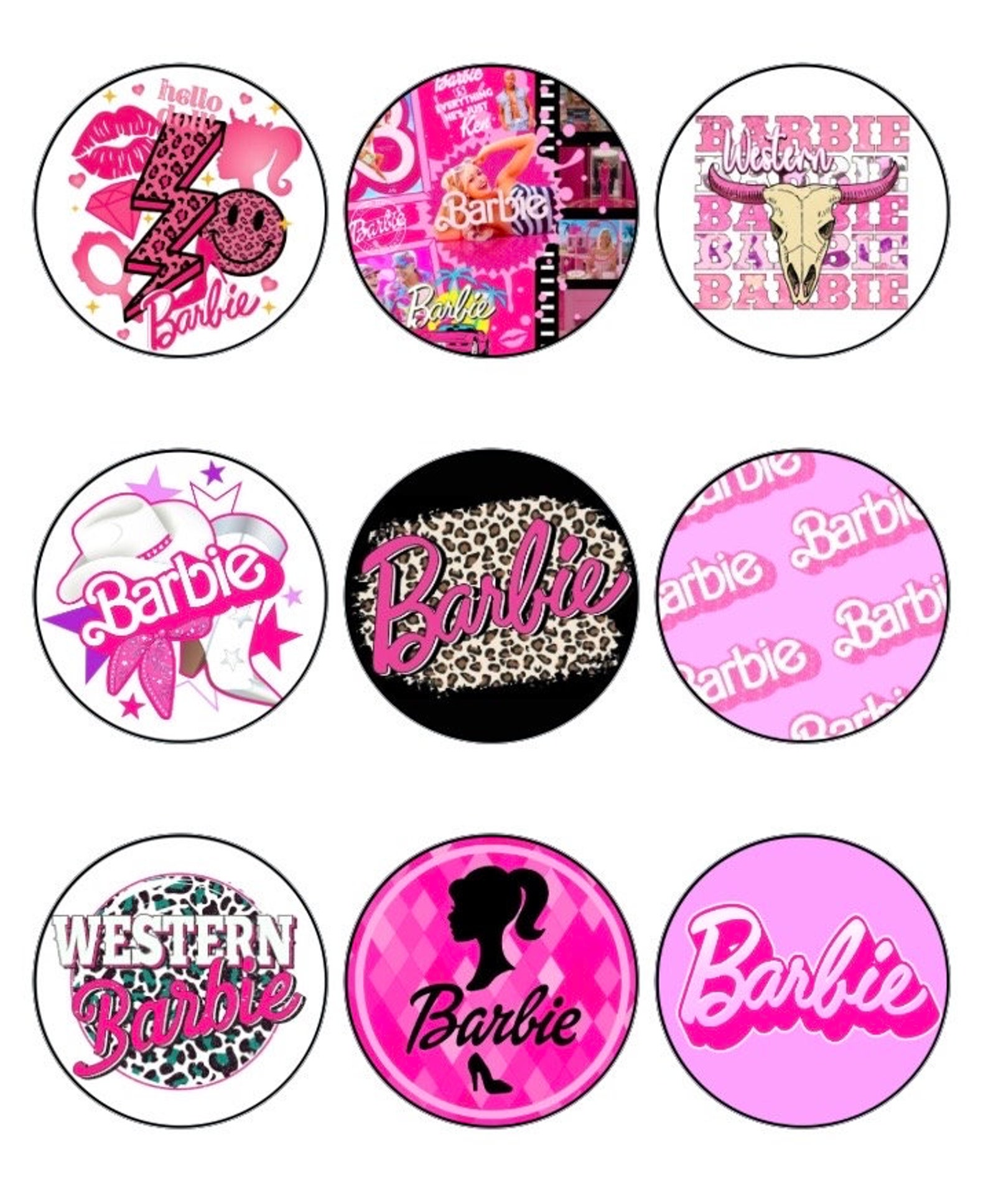 Barbie Cardstock Cutouts for Freshies Etsy