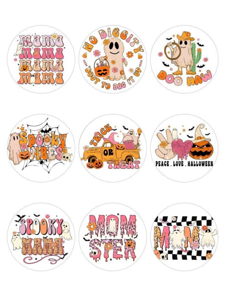 Retro Halloween Cardstock Cutouts For Freshies Etsy Retro halloween cardstock cutouts for freshies etsy