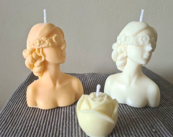 Flower Girl Candle/Blindfolded Girl Candle/Soy Candle