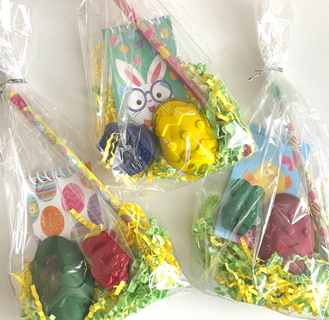 Easter Loot Bags Personalized Crayons Easter Basket Etsy