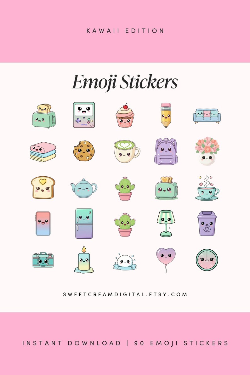 Cute Imessage Drawing Cute Emoji Stickers for iPhone | Kawaii Imessage Emojis | Pastel ...