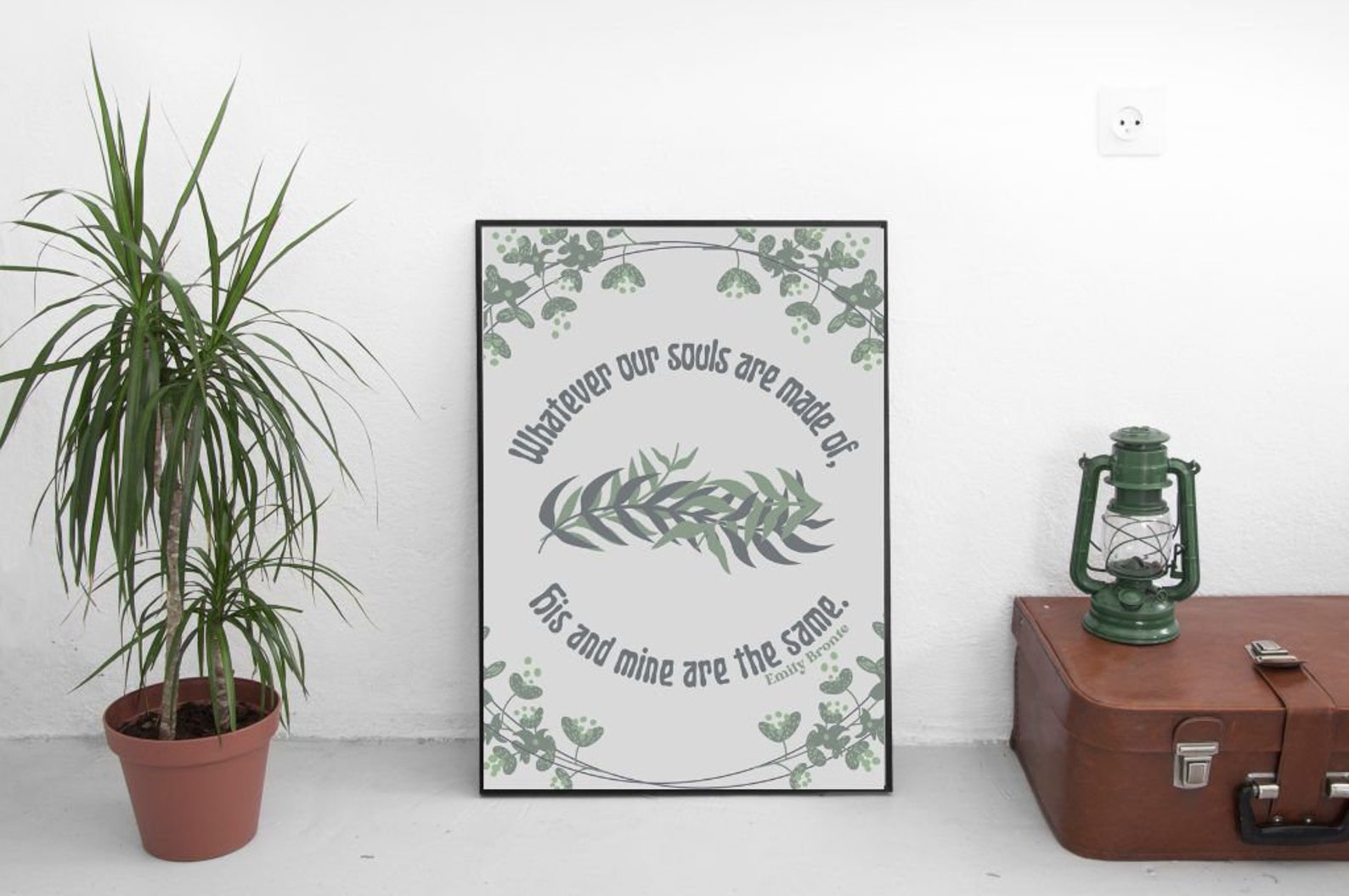 Wuthering Heights Emily Bronte Book Quote Poster, Digital Download ...
