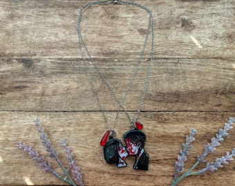 Three Cheers for Sweet Revenge Inspired Magnetic Duo Stainless Steel Necklace | Friendship Necklace | Couples Jewelry |
