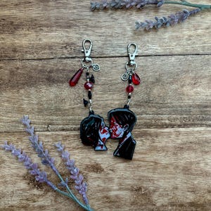 Three Cheers for Sweet Revenge Inspired Beaded Magnetic Duo Keychain | Emo | Scene | Punk