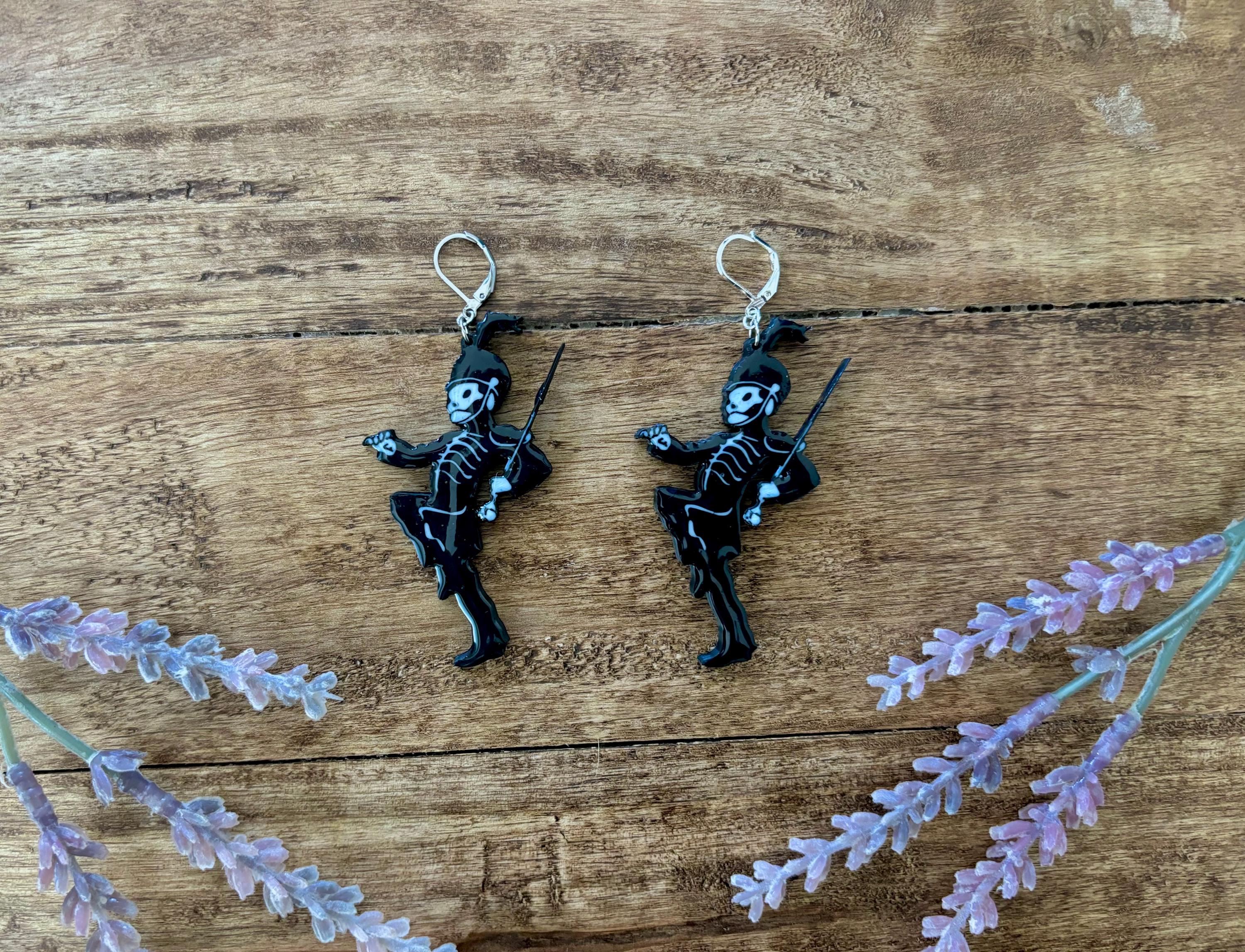 Orecchini A Coltello, Con O Senza Catena, Stile Goth Emo Punk, Argento, Chiusura A Gancio