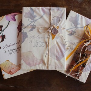 BOMBONIERA matrimonio LIBRO: taccuino personalizzato con illustrazioni e frasi, tema a scelta, 100% personalizzato con tema del matrimonio