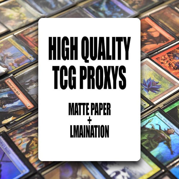 Servicio de impresión de cartas proxy para MTG / cEDH, cartas de Commander casuales, proxies de alta calidad
