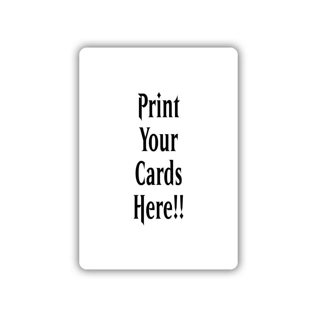 Prints Card Sign In Print Your Custom Cards Here!! | Trading Card Printing Service - Etsy