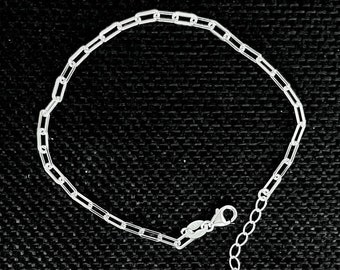 Sterling Silver Paper Clip Bracelet, Dainty Bracelet, sterling silver bracelet, 925 Silver, Jewelry Present, Gift for her, Silver Dazzle Co