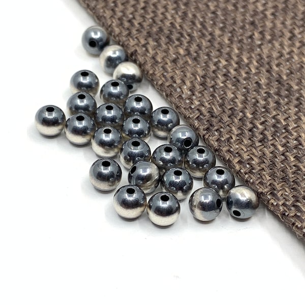 Navaho Pearls, Sterling Silver Pearls, Navajo Pearls, Sterling Silver Beads, 3mm, 4mm, 5mm, Bracelet beads, Necklace Beads, Wholesale