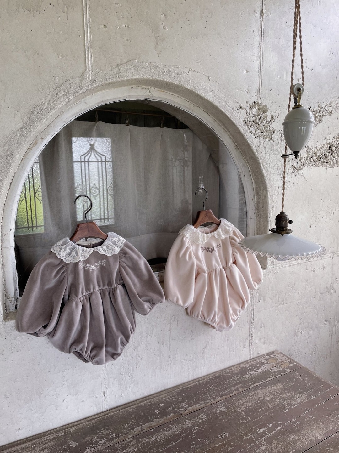 Rosley Romper, Velour Romper, Baby Romper, Baby Girl Romper, Winter