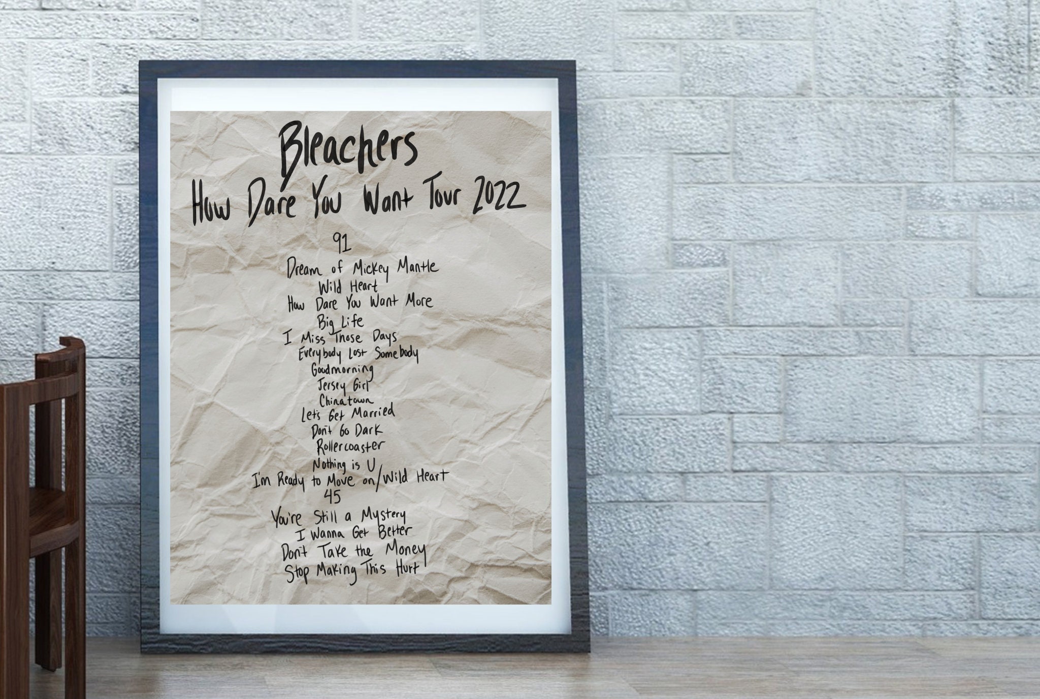 Bleachers 2025 Tour Setlist Bride Regine