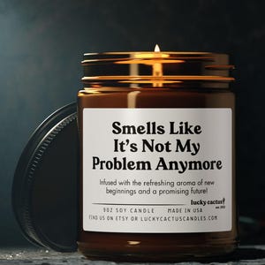 Its Not My Problem Anymore Candle, Colleague Leaving, Coworker Leaving, Leaving Job Gift, Boss Leaving Gift, Coworker Going Away Gift