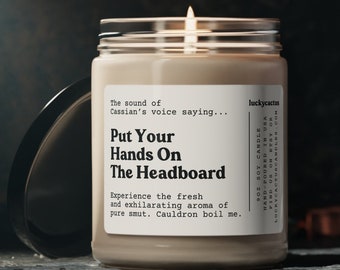 Cassian Hands on the Headboard Candle, Funny Custom Candle, Acotar Fan Gift, ACOSF Book Lover, A Court of Thorns and Roses