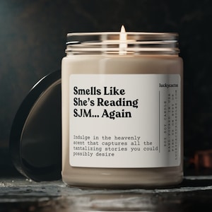 Smells Like She's Reading SJM Again, Acotar fan gift, acomaf, A court of thorns and roses merch, Velaris, Book Lover,  SJM Candle