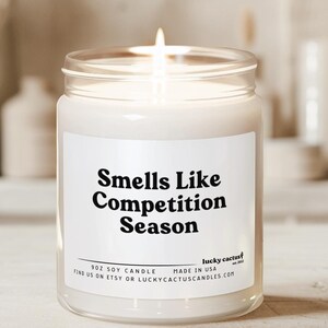 Smells Like Competition Season Candle Gift For Cheer Coach Dance Competition Candle Cheerleader Gift Dancer Gift Cheer Team Gift