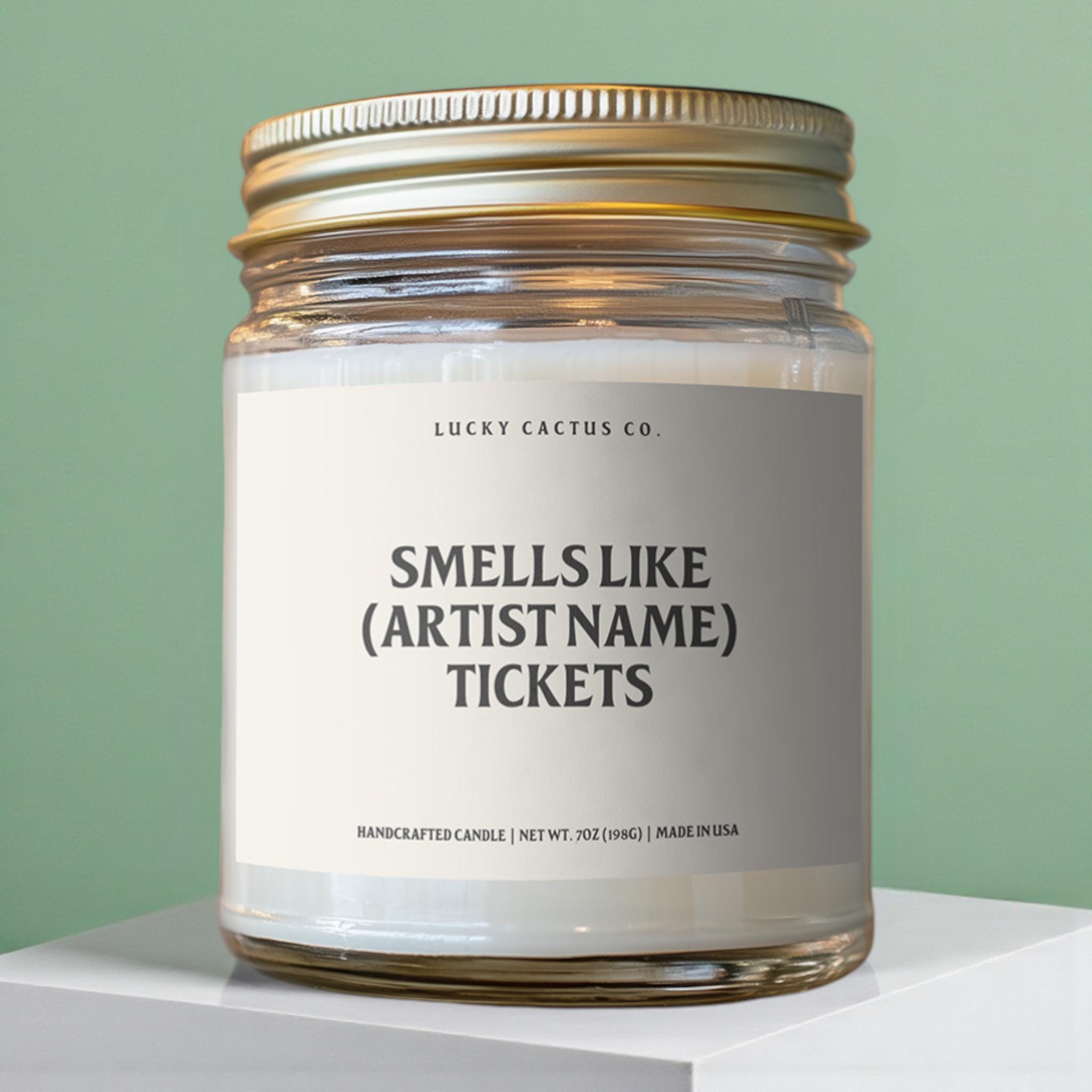 Personalized Concert Tickets Funny Custom, Custom Concert Ticket, Gift  Concert, Music Fan Concert Tickets, Birthday Surprise 9oz Soy Candle - Etsy