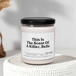 This Is The Scent of a Killer Bella Candle, Edward Cullen, Bella Swan, Vampire Gifts, Bookish Gift, Book Lover Gift