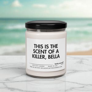 This Is The Scent of a Killer Bella Candle, Edward Cullen, Bella Swan, Vampire Gifts, Bookish Gift, Book Lover Gift